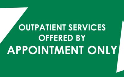 Outpatient Services Offered By Appointment Only