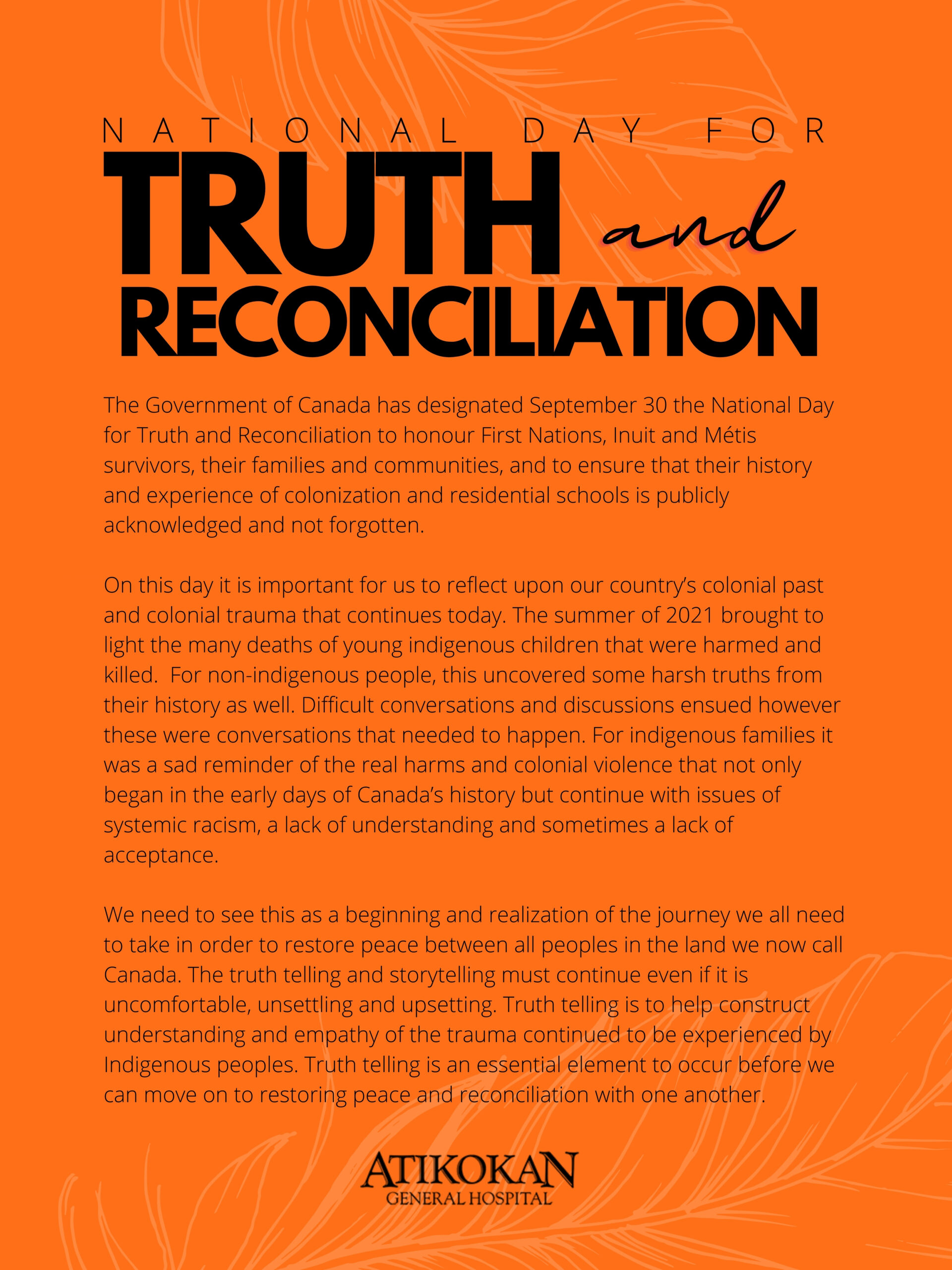 truth and reconciliation day essay